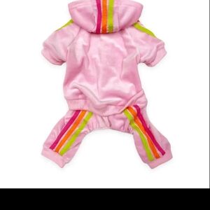 Pink Dog Velour Jogger Sz L MWT